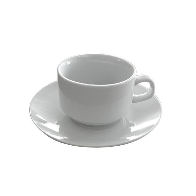 Порцеланова чаша с чинийка 180мл (HD1286) КП-HD - Китайски порцелан