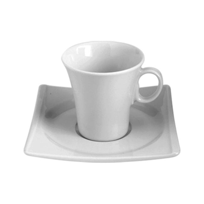 Порцеланова чашка с чинийка 90мл  HONG KONG (HKG 02 KT)ГП  - Gural Porselen