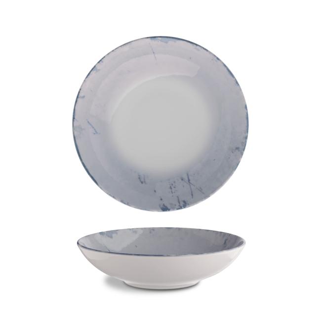 Порцеланова чиния за паста, ф26см, Stone blue - G.Benedikt