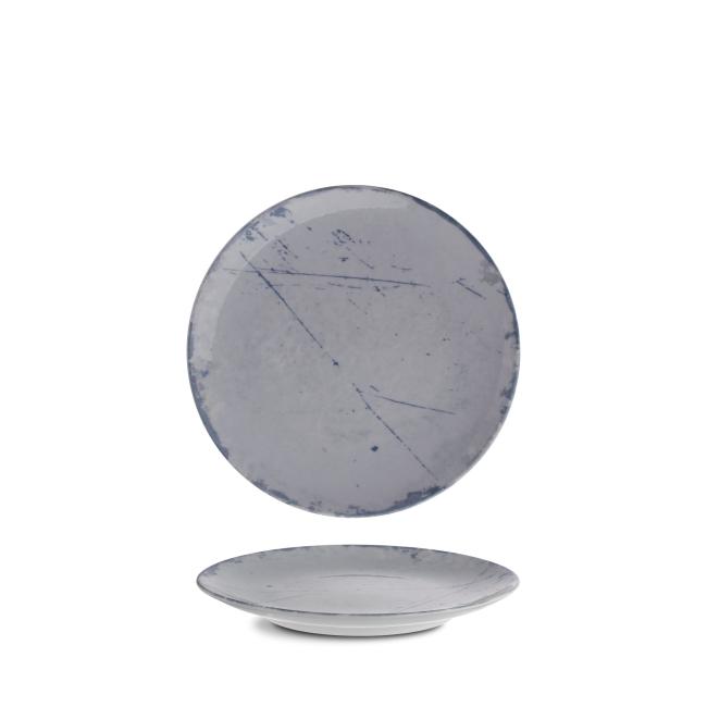 Порцеланова плитка чиния, ф21см, Stone blue - G.Benedikt