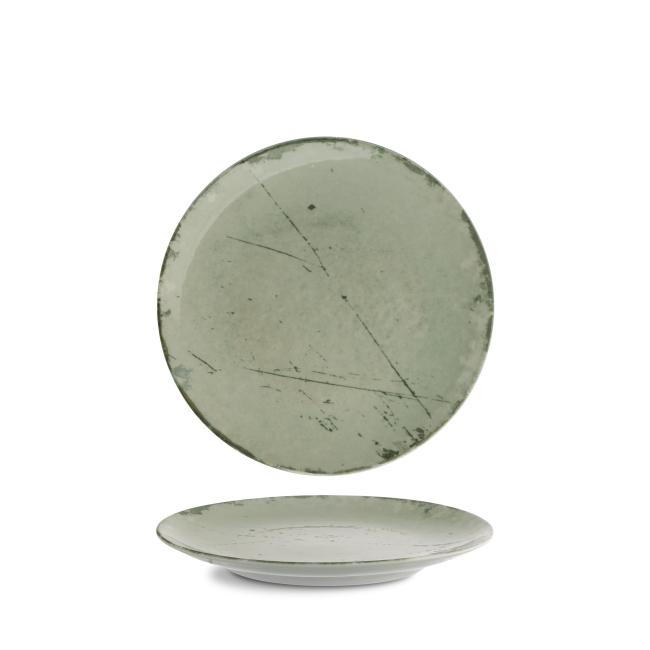 Порцеланова плитка чиния, ф24см, Stone green - G.Benedikt 