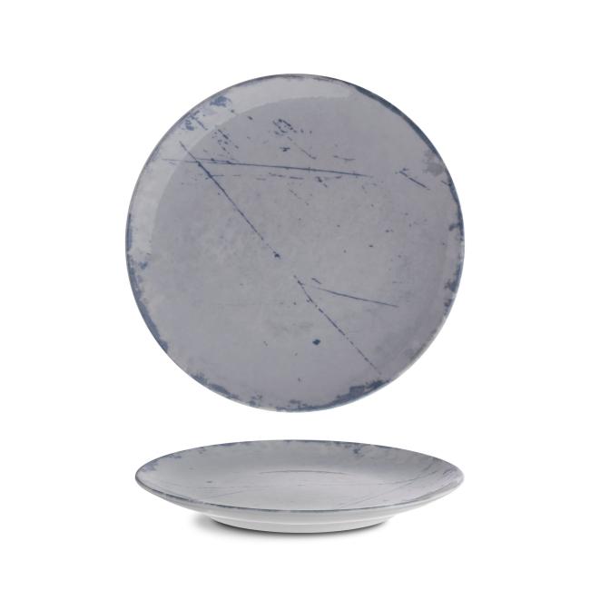 Порцеланова плитка чиния, ф27см, Stone blue - G.Benedikt
