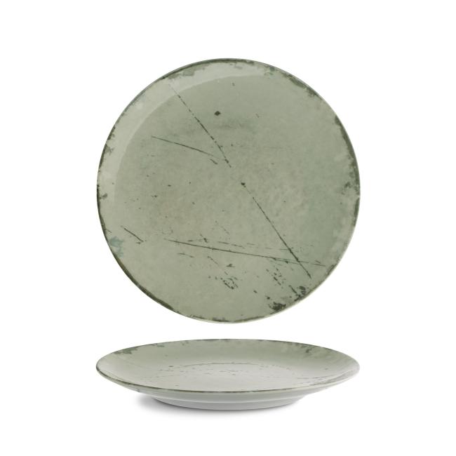Порцеланова плитка чиния, ф27см, Stone green - G.Benedikt