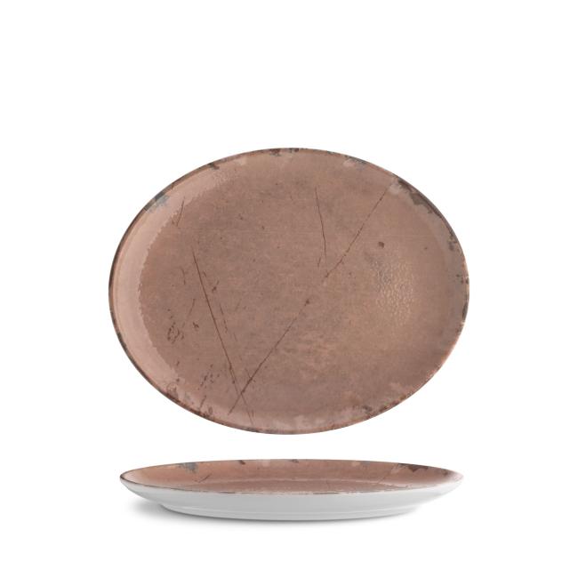 Порцеланова овална чиния, 20см, Stone ginger - G.Benedikt