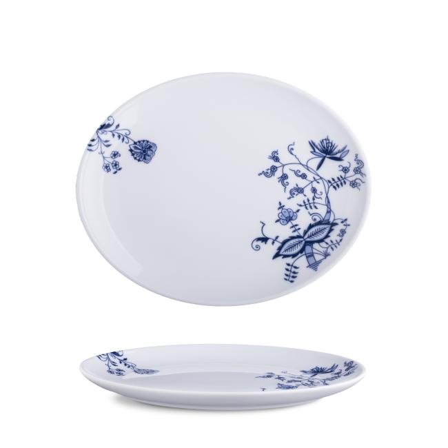 Порцеланова овална чиния, 28см, CLASSIC BLUE - G.Benedikt