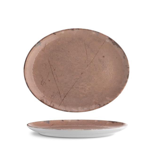 Порцеланова овална чиния, 28см, Stone ginger - G.Benedikt