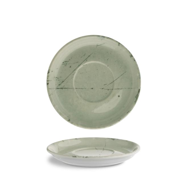 Порцеланова подложна чинийка, 14см, Stone green - G.Benedikt