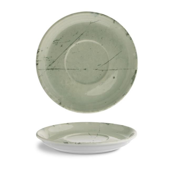 Порцеланова подложна чинийка, 15см, Stone green - G.Benedikt