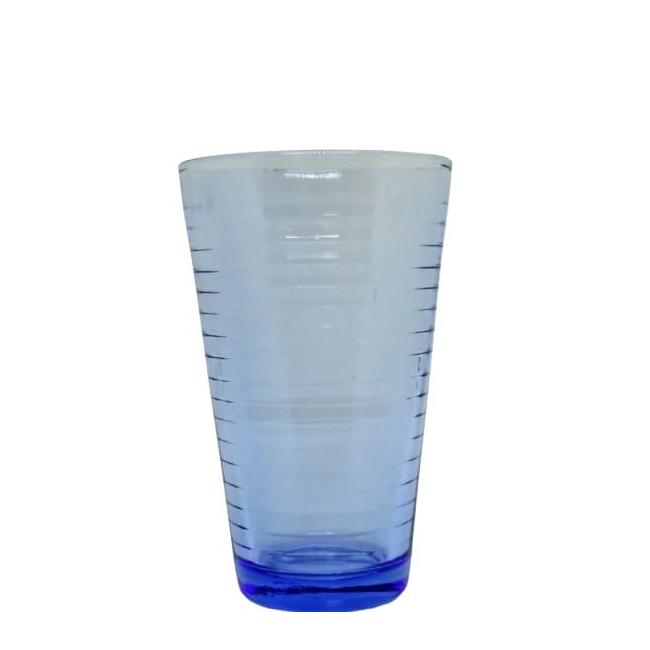 Стъклена чаша за безалкохолни напитки / вода синя 53172	