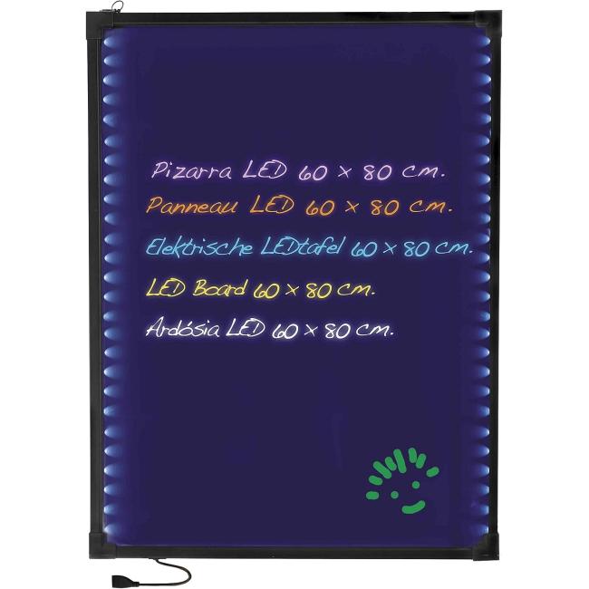 Електрическа LED информационна дъска, черна, правоъгълна, 220-240V, 50/60Hz, 2W, 38 функции, 60x80см, 4,5кг – Lacor