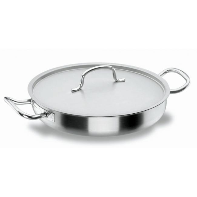 Иноксова тава с капак   Chef-Classic  ф45см  h8.5см  13.5л  - Lacor