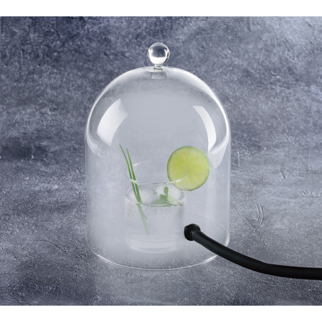 Стъклен капак за уред за опушване на храна ф18,5см h25-20см - Lacor