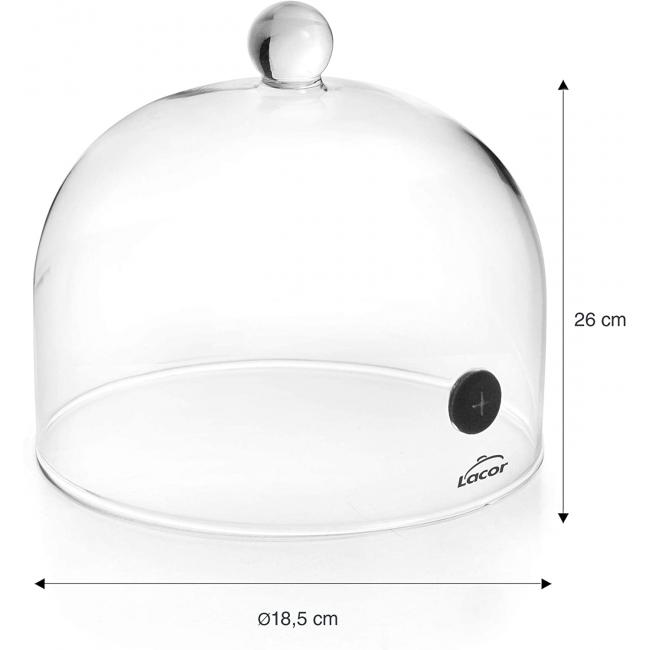 Стъклен капак  за уред за опушване на храна  ф15см - Lacor