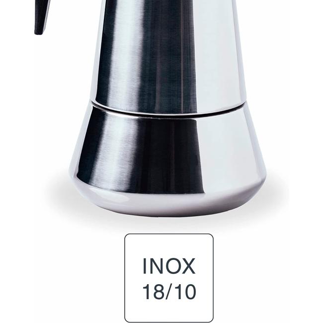 Иноксова кафеварка за 4 кафета, ф8см, h16см, MILAN – Lacor