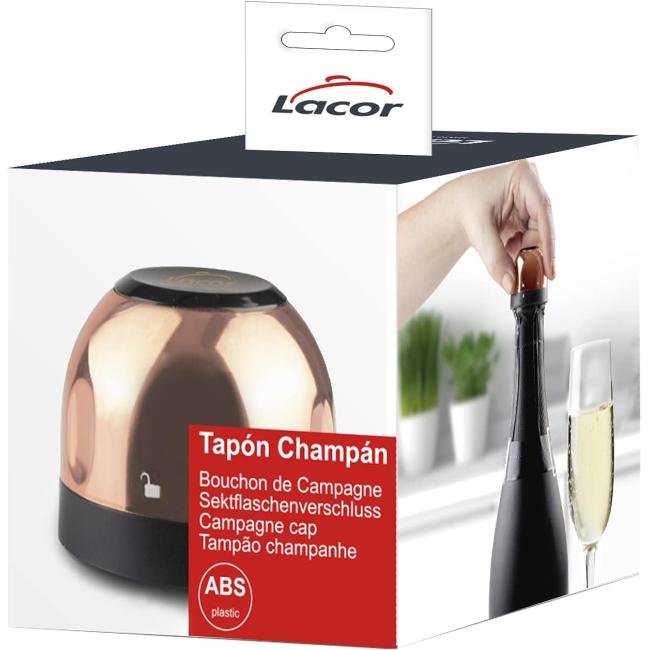 Пластмасова капачка за шампанско, copper, ф3,8см, h3,5см – Lacor