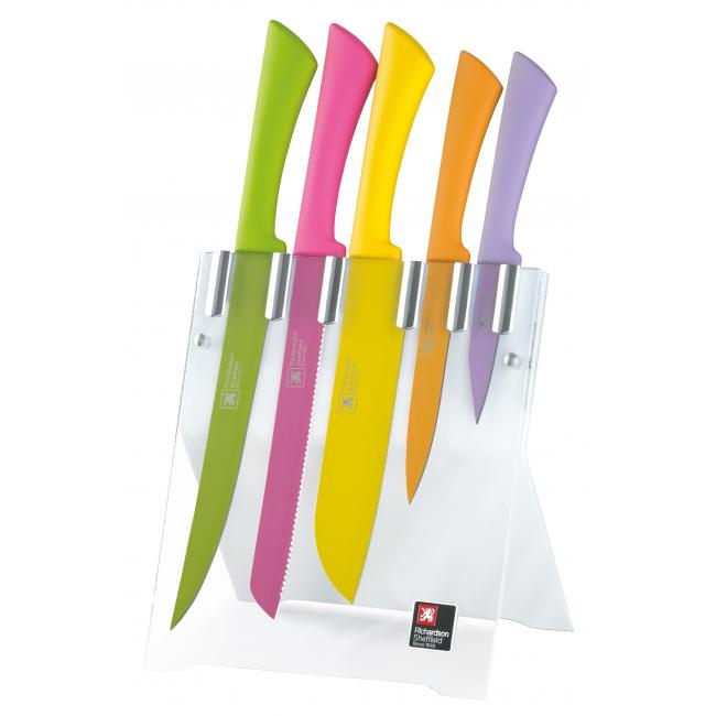 Комплект кухненски ножове 5 бр. със стойка LOVE SPRING - Richardson Sheffield