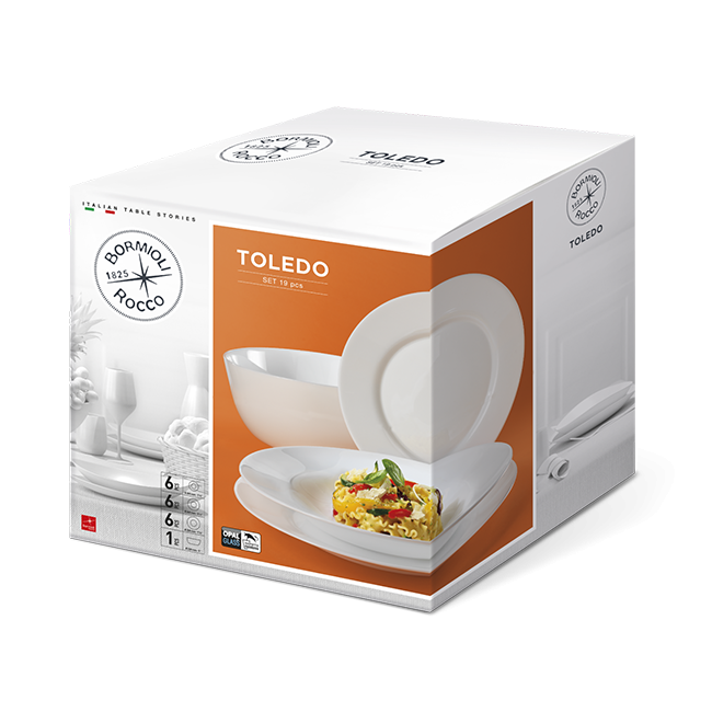 Сервиз за хранене аркопал от 19 елемента TOLEDO-(4.00875) - Bormioli Rocco 
