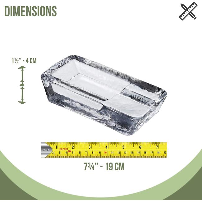 Стъклен пепелник за пури, 19x9x3,5см, правоъгълен, NUDE - Pasabahce