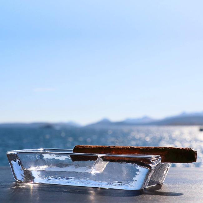 Стъклен пепелник за пури, 19x9x3,5см, правоъгълен, NUDE - Pasabahce