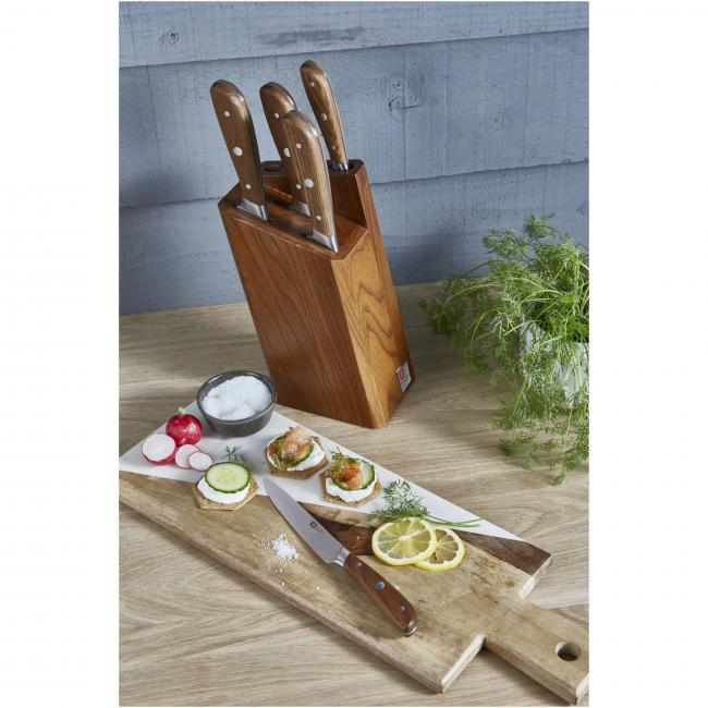 Комплект кухненски ножове - 5 бр. с дървена стойка SCANDI - Richardson Sheffield