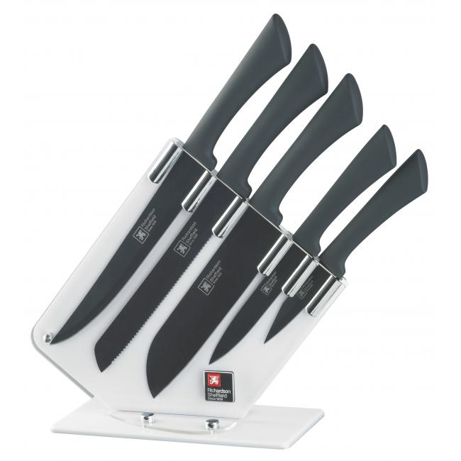 Комплект кухненски ножове 5 бр. със стойка LOVE IMPULSE - Richardson Sheffield
