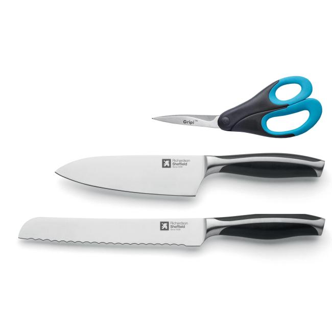 Комплект от 2 ножа и ножица, Aspero - Richardson Sheffield