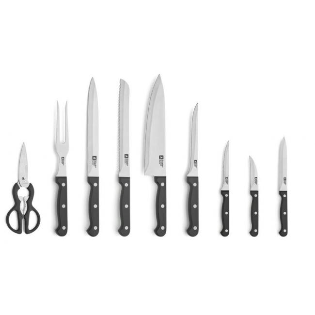 Комплект ножове 7 бр. на стойка + карвинг вилица и ножица R266 Artisan - Richardson Sheffield