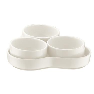 Комплект от 3 порцеланови рамекина с подложна чинийка BONNA-BANQUET-(BNC 04SST)