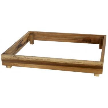 Дървена рамка (акация) за презентация 55х34.5х5.5см  за каменна плоча 53х32см (SL-PL-RE-5534) - Horecano