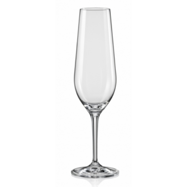 Стъклена чаша за шампанско / вино 200мл  AMAROSO (40651)(CX7) - Crystalex