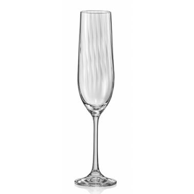 Стъклена чаша за пенливи вина 190мл WATERFALL (40729) (CX96) - Crystalex