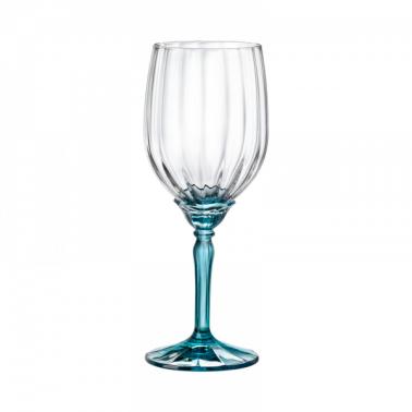 Стъклена чаша за бяло вино, 380мл, FLORIAN BLUE-(1.99418) - Bormioli Rocco