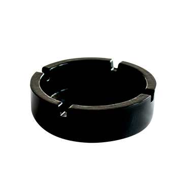 Стъклен пепелник кръгъл черен  ф10.5см  COK (113-2202) 