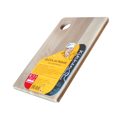 Дървена дъска за хляб   МИРА N-2  26.5x15х1.6см - Horecano
