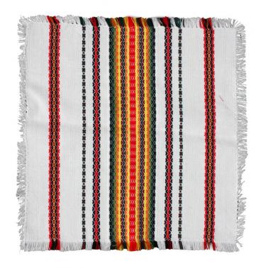 Битова покривка - текстил 150x150см бяла (BV17372) - Horecano