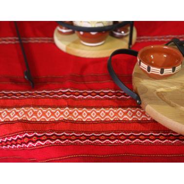 Битова покривка - текстил 120х150см червена - Horecano
