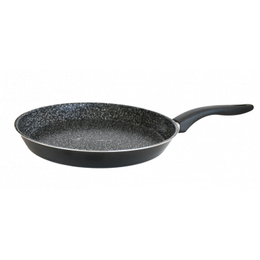 Алуминиев  тиган за палачинки  с незалепващо покритие черен   ф28см FRIGERELLA STONE (15446)  - Steel Pan