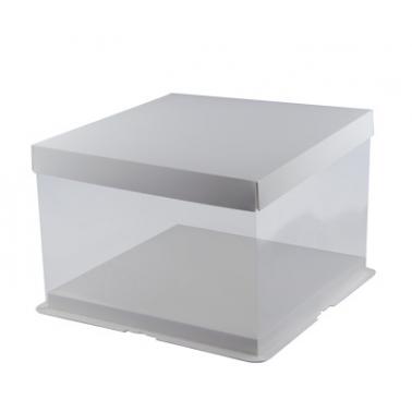 Кутия за торта за еднократна употреба квадратна 30х30х18см BAKERY-(HC-931047) 194697-2 - Horecano