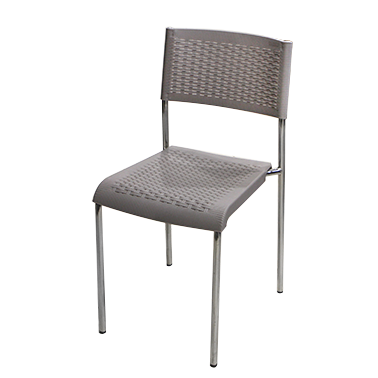 Ратанов стол тъмно кафяв с хром никелови крака  - PVC CLASSIC (HK-715) -  Irak Plastik