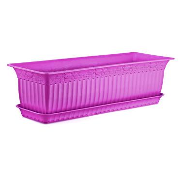 Пластмасова саксия АНТИК malina 60x20x17см 13л ИП-(АВ-200) - Irak Plastik 