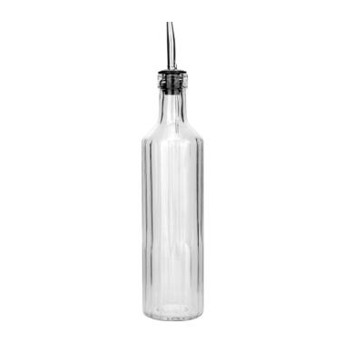 Стъклена бутилка за оцет/олио 450мл кръгла TOP-(339900) - Horecano