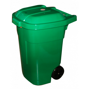 Пластмасов кош за отпадъци с колела зелен VT-(Z-513) - Horecano