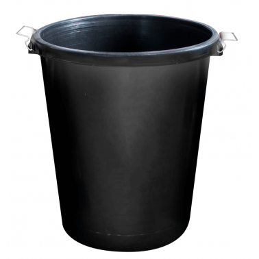 Пластмасов кош за отпадъци 90л. черен без капак VT-(0124) - Horecano