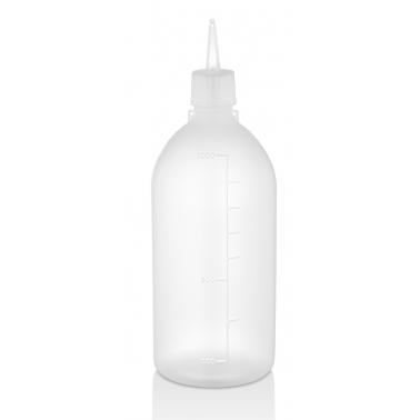 Пластмасова бутилка за сосове прозрачна 1л (GY-1000) - Horecano