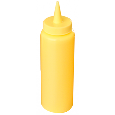 Полиетиленова бутилка за горчица 350мл. жълта (ZCP 408B) - Alkan