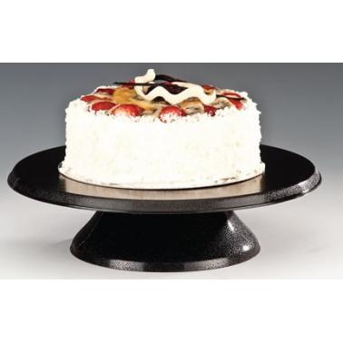 Поликарбонатна поставка за торта въртяща  черна ф30см  (ZCD 30-P-3)AN - Alkan
