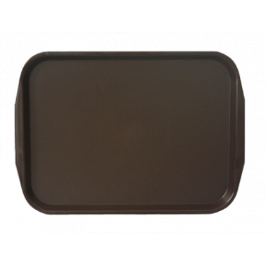 Пластмасова табла за сервиране 43,6х31,2x2 см. кафяво (3244) KN - Kulsan