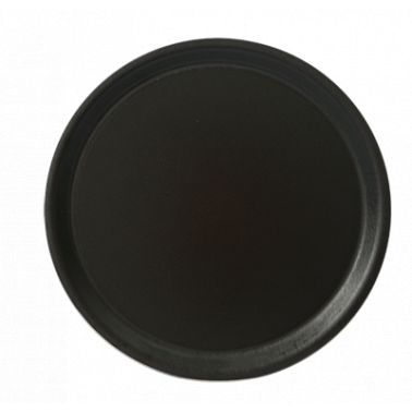 Пластмасова табла за сервиране кръг черно 33х2 см. (33K)KN - Kulsan