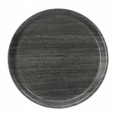 Пластмасова табла за сервиране кръг дълбока гранит 36x36x3 см. (36K)KN - Kulsan