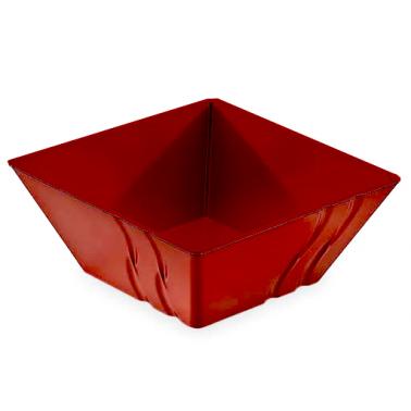 Меламинова купа  квадратна червена  30x30x12,5см  6.78л  LUXOR (23030)KN - Kulsan